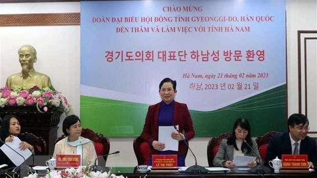 RoK delegation pays working trip to Ha Nam